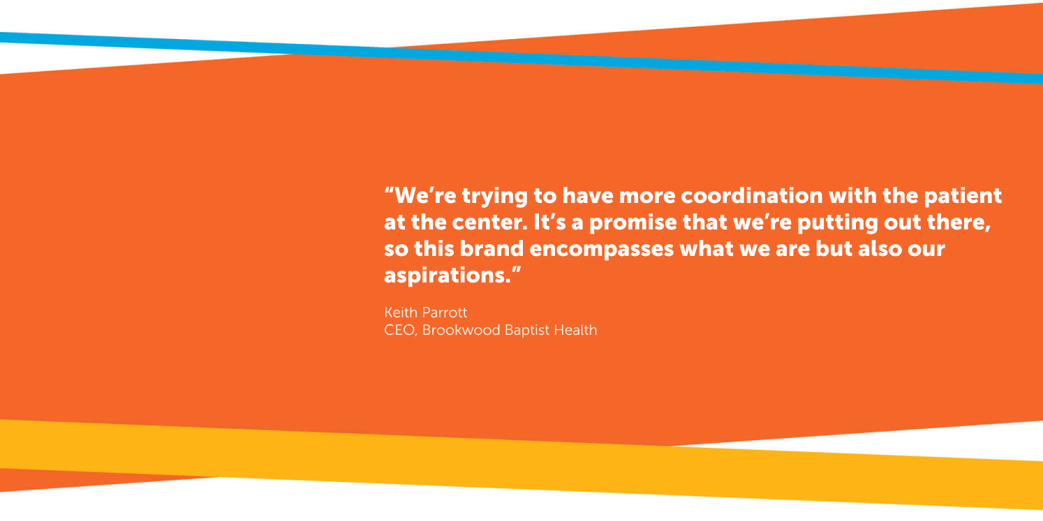 Brookwood - Quote on orange background