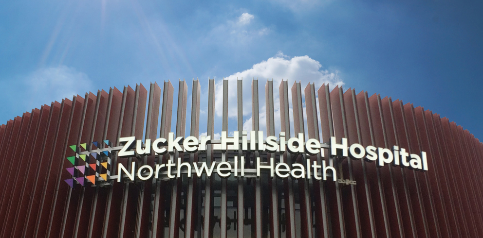 Northwell - Zucker Hillside signage